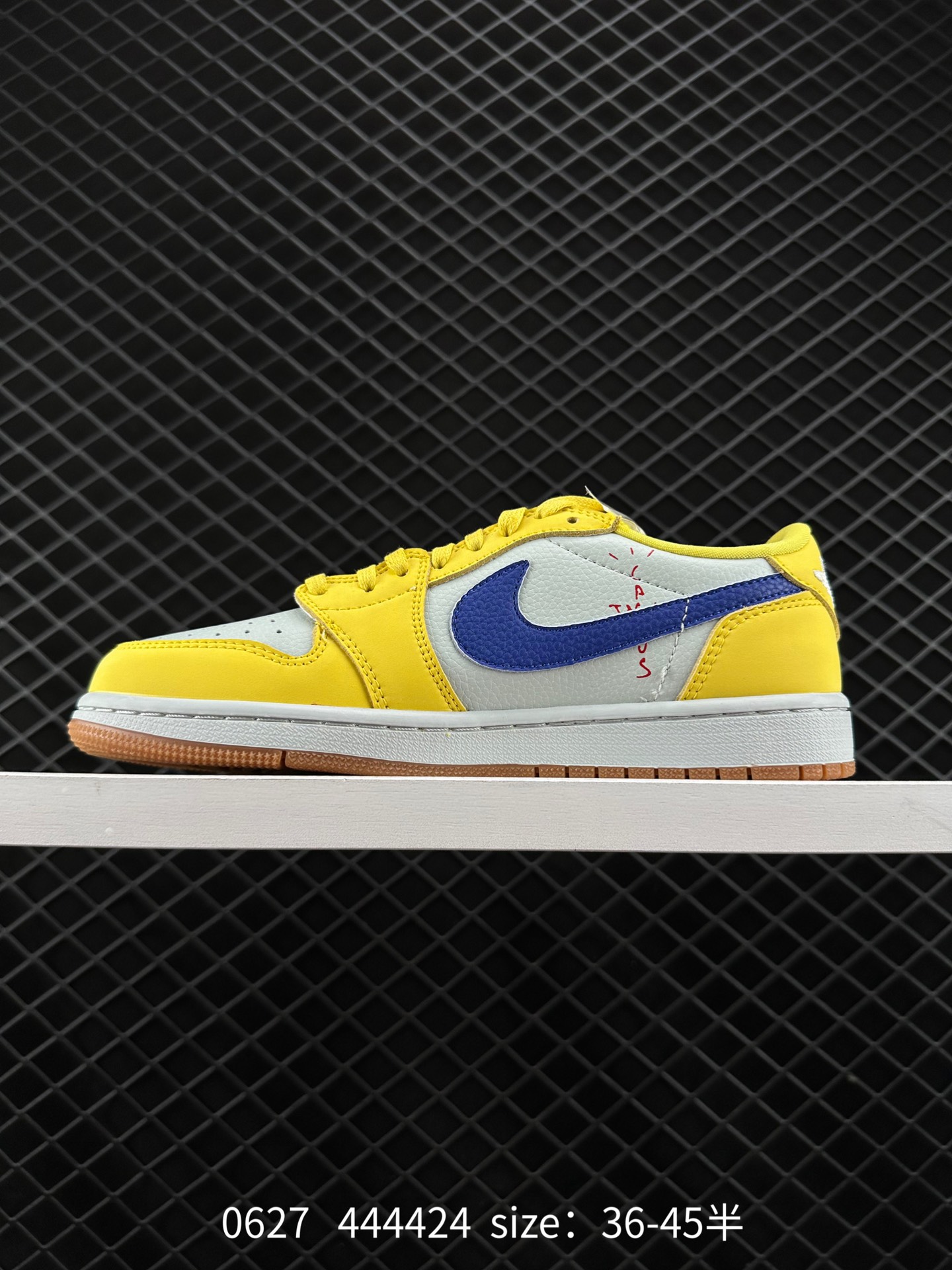 Fragment Design x Travis Scott x Nike Air Jordan 1 Low OG SP”Military Blue”